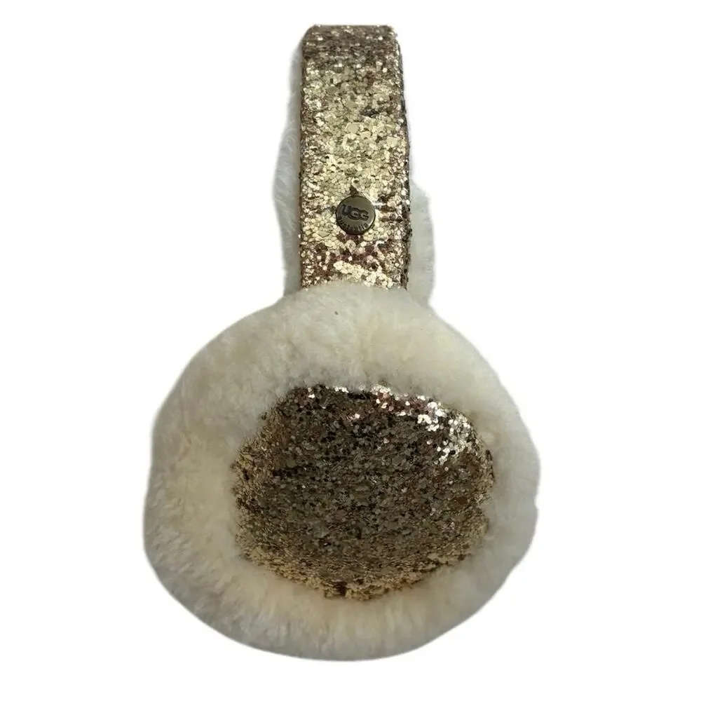 UGG Sherpa Gold Glitter Ear Muffs